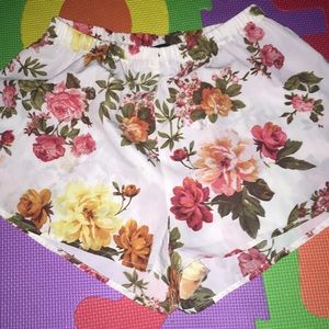 Floral design shorts